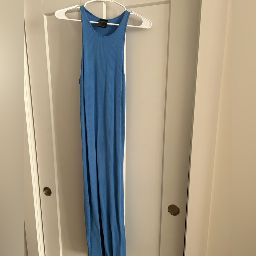 H&M Light Blue Ribbed dress